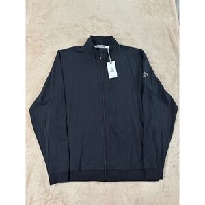 Tasc Performance Carrollton Classic Jacket Mens Large Black Company Logo New